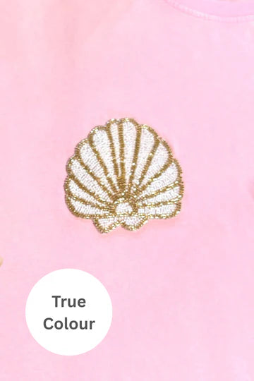 The Very Oversized Shell Titty Tee - Light Pink | Sabbi