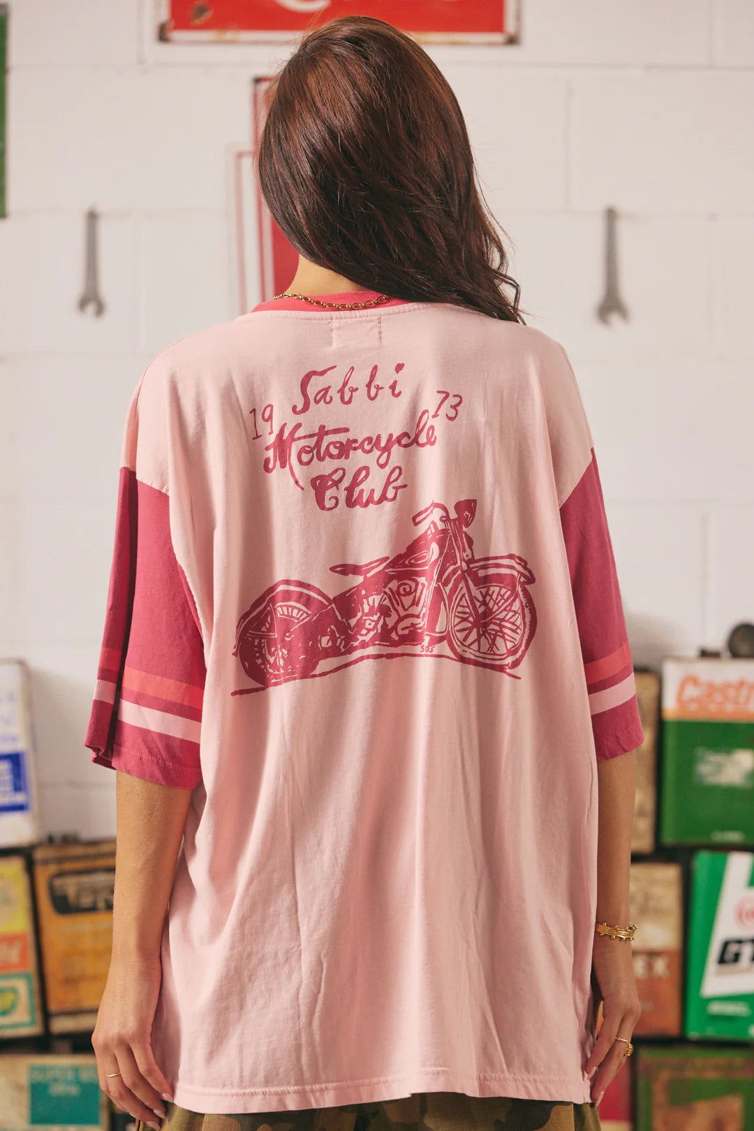 The Tattoo + Roses Tee - Pink | Sabbi