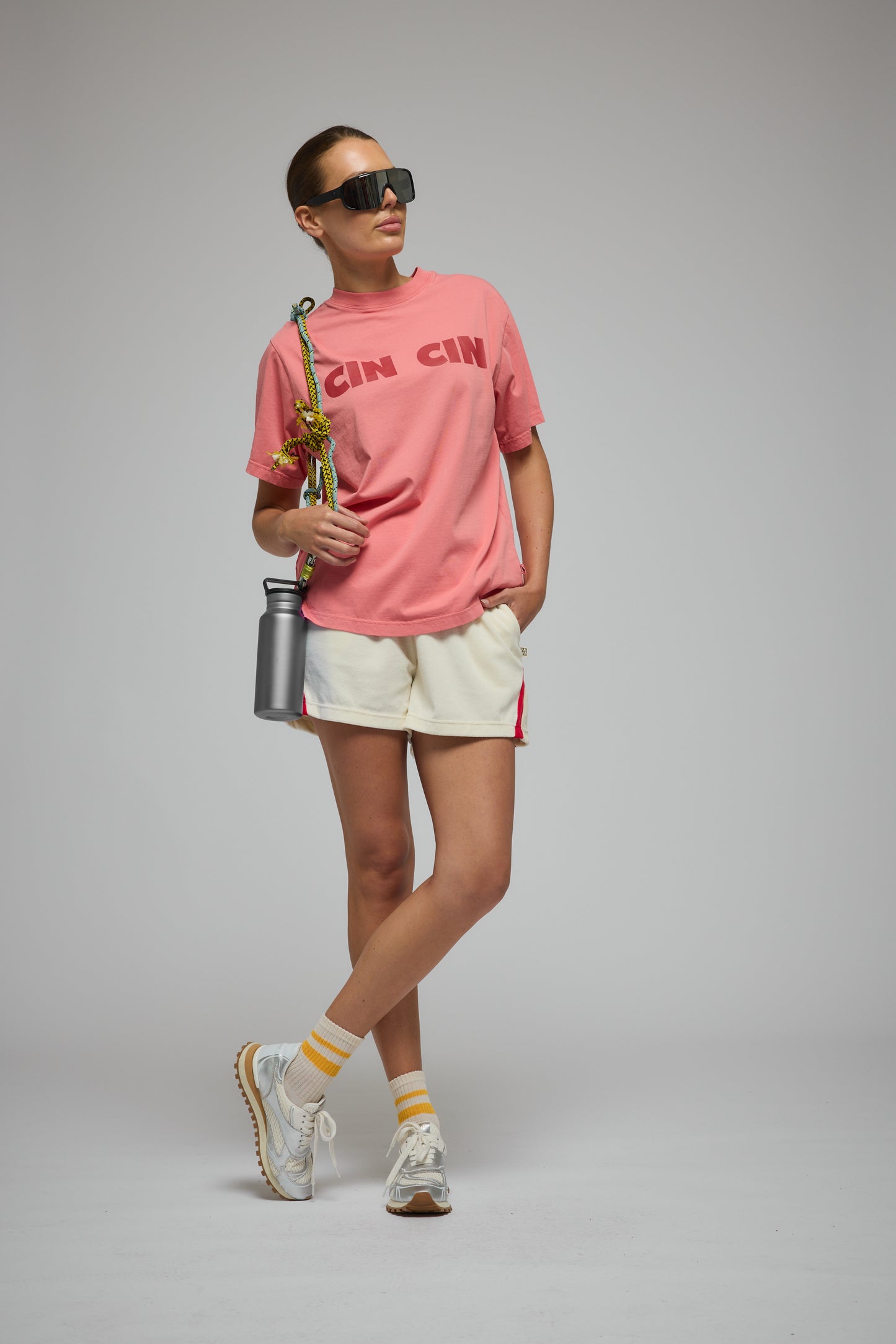 Cin Cin Tee - Bougainvillea Pink | Araminta James