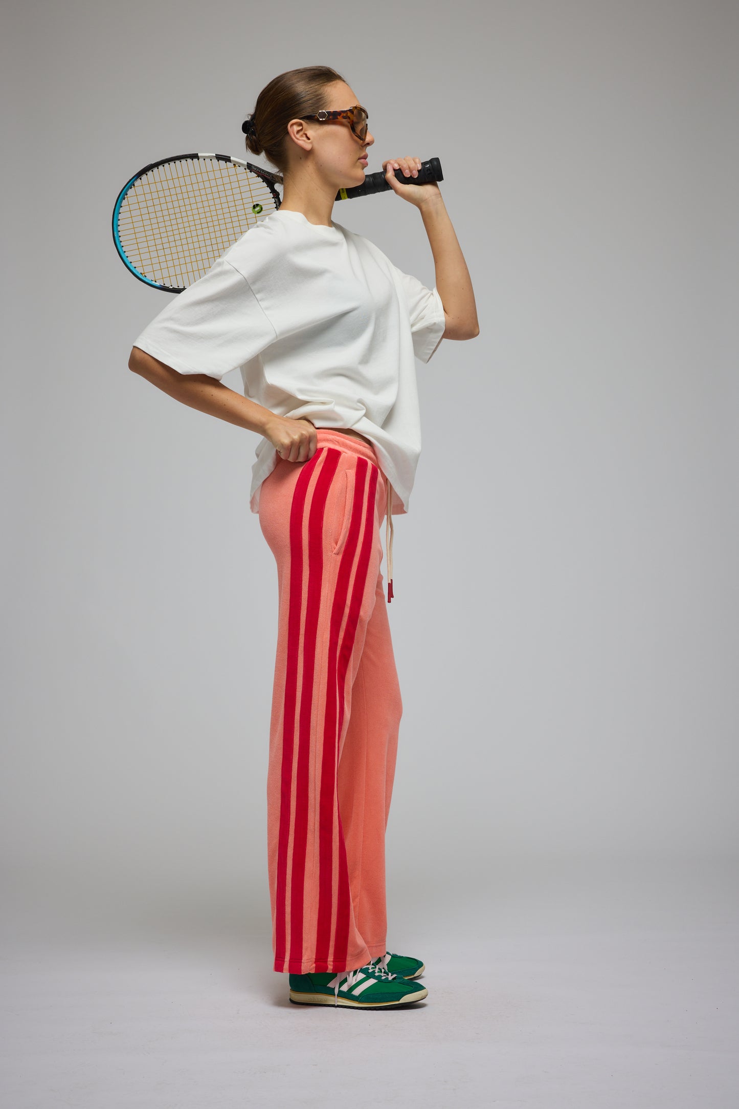 Corfu Terry Pant - Bougainvillea Pink | Araminta James
