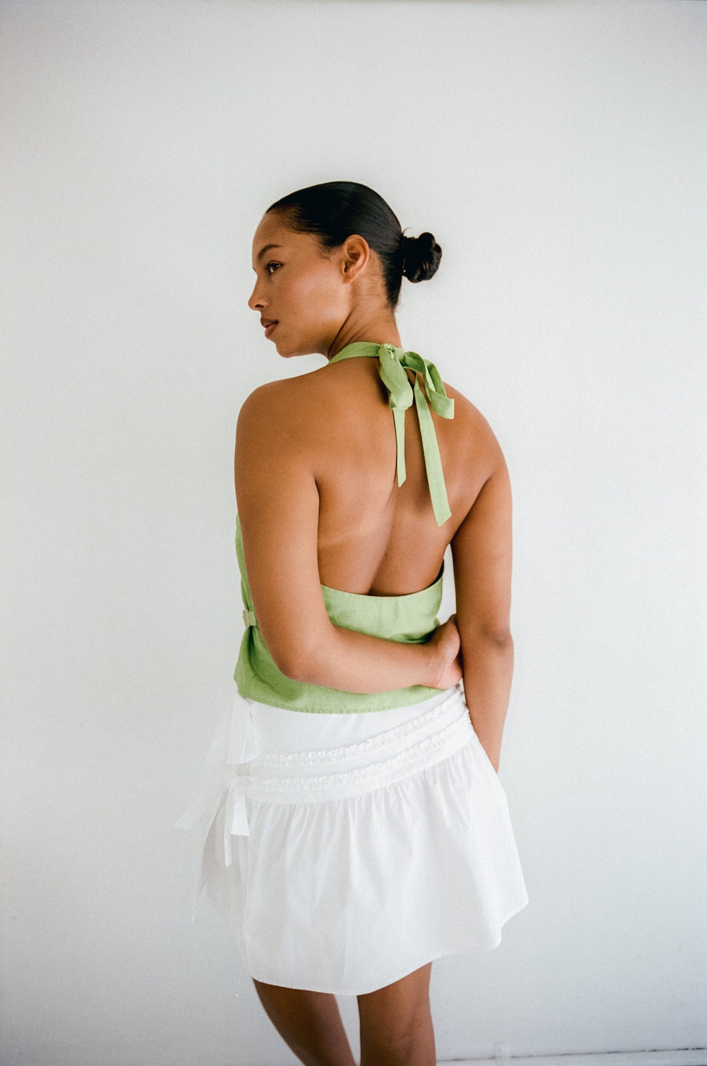 Annika Mini Skirt Blanc | Juni