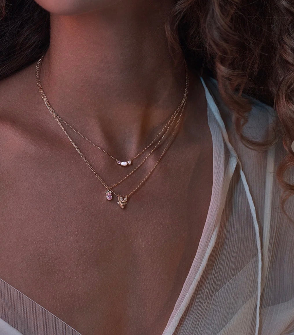 18k Gold Vermeil Embrace Love Necklace | By Charlotte
