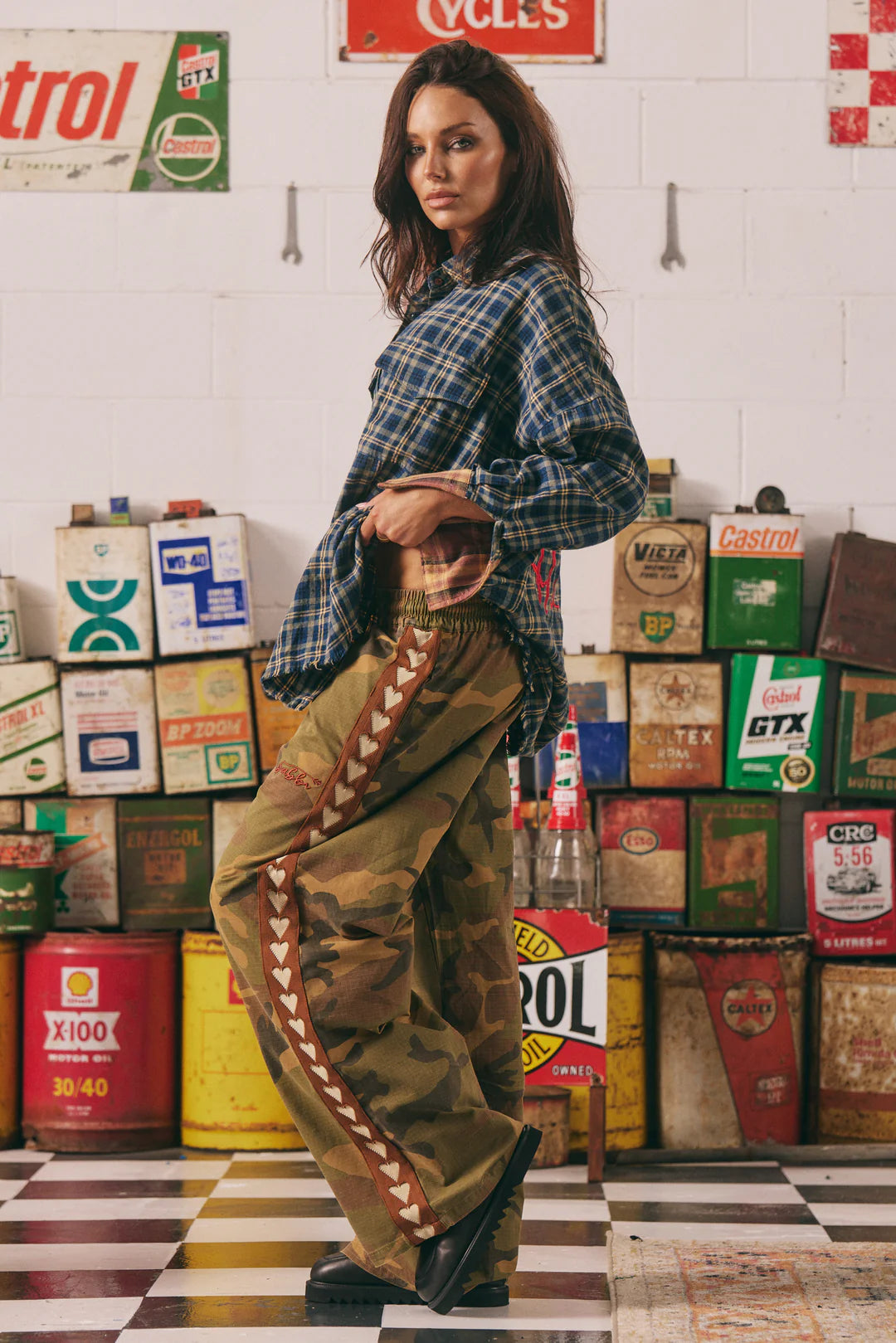 The Raving Hearts Pants - Drill Camo | Sabbi