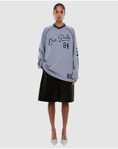 Team EP Long Sleeve Tee - Charcoal | Ena Pelly