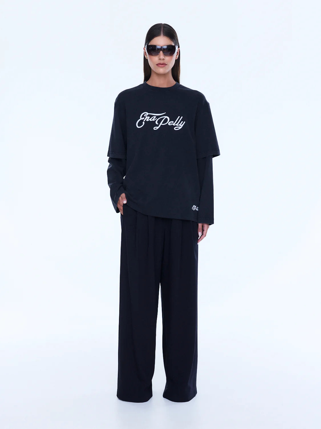 Mock Layer Long Sleeve Tee | Ena Pelly