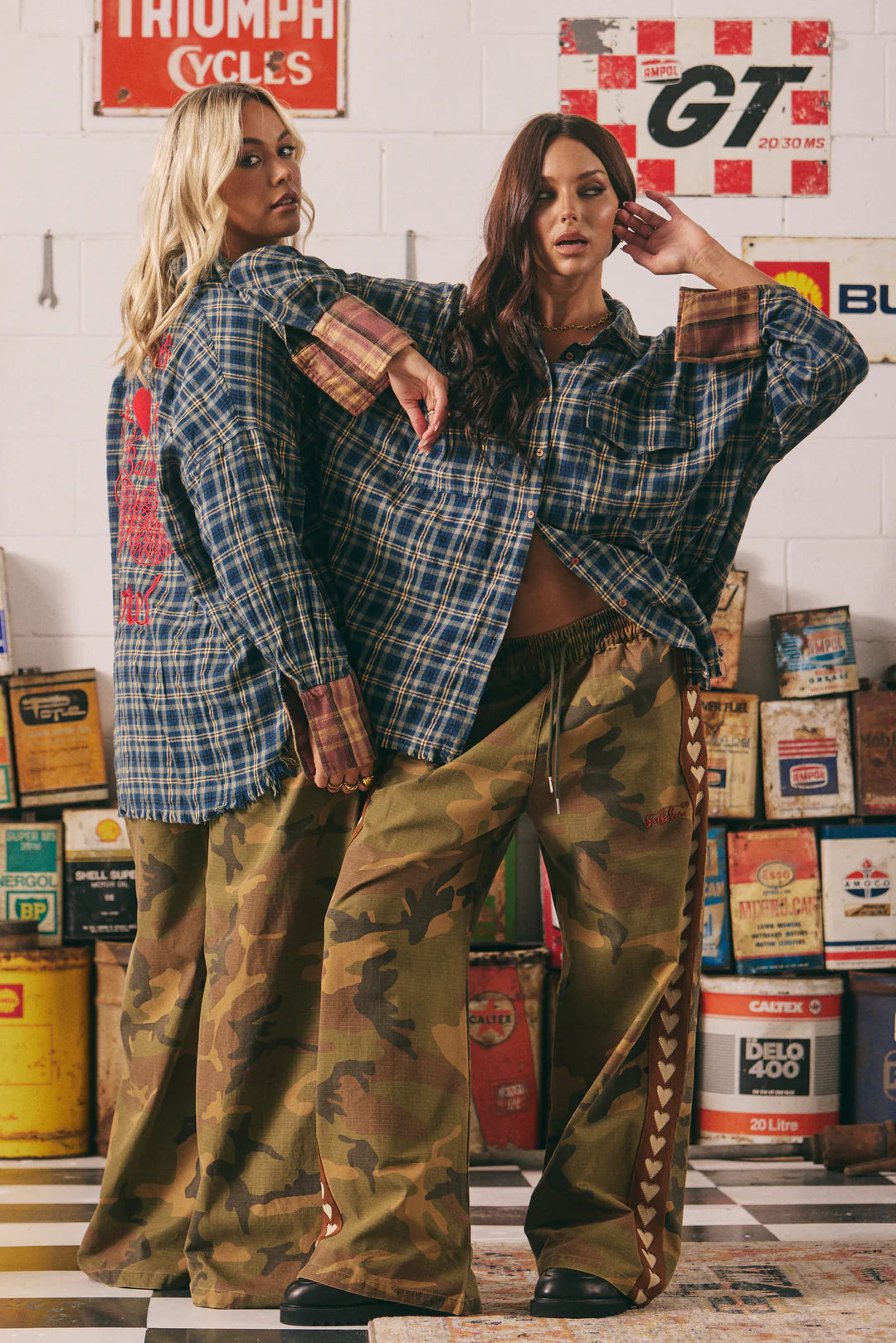 The Raving Hearts Pants - Drill Camo | Sabbi