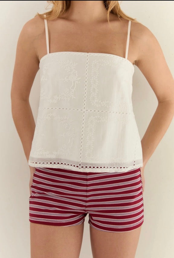 Olivia Lace Cami - Blanc | Juni