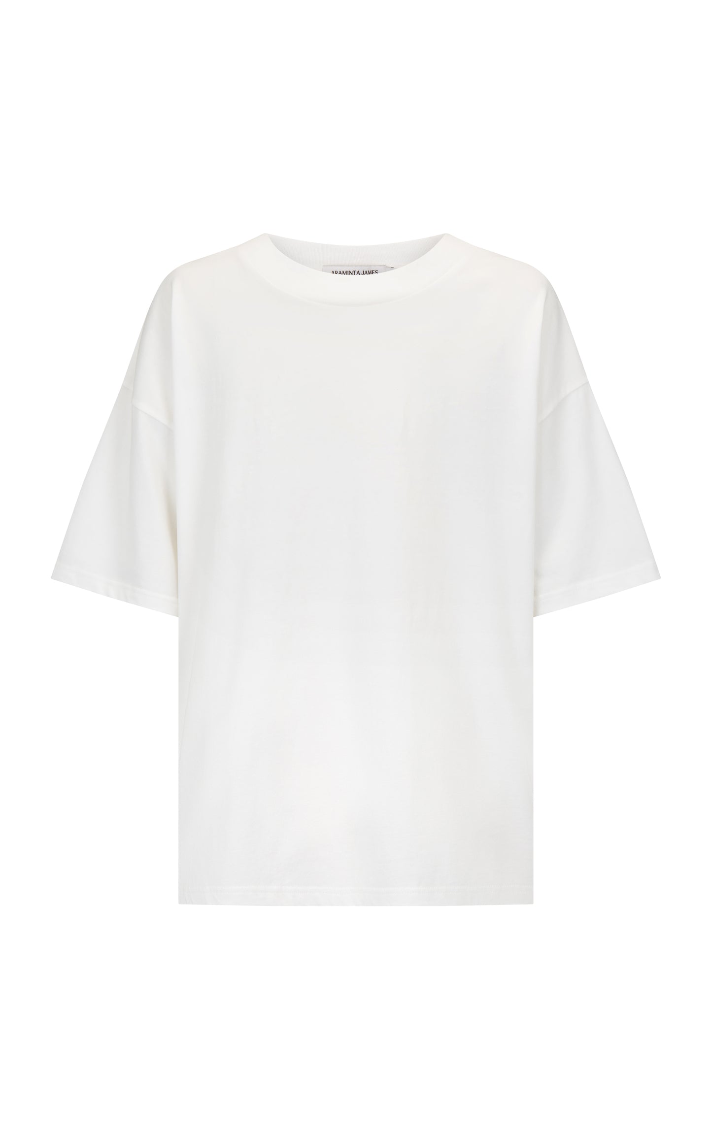 Santorini Oversized Tee - Warm White | Araminta James