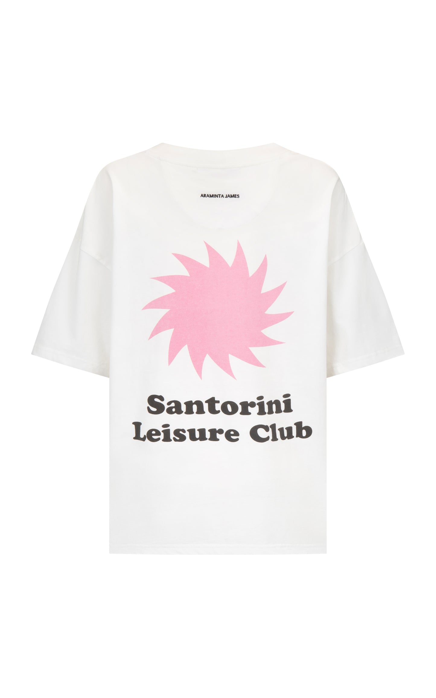 Santorini Oversized Tee - Warm White | Araminta James