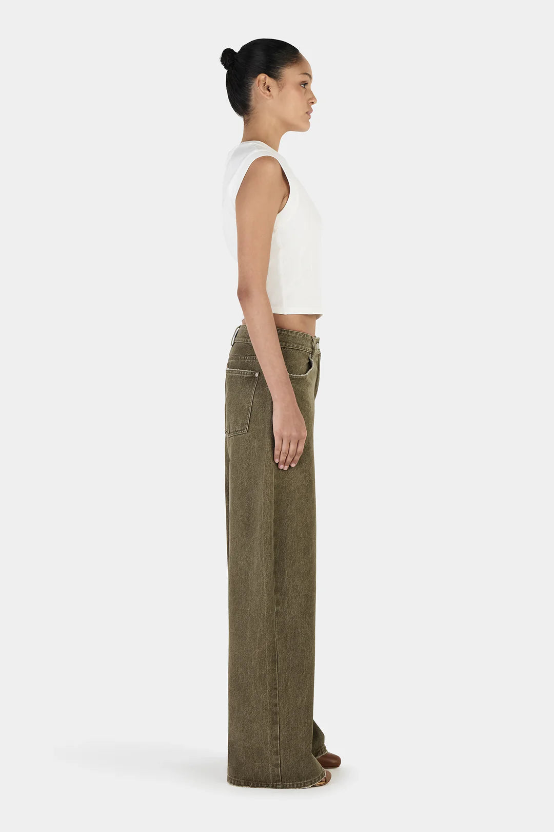 Paige Denim Jeans - Khaki | Hansen & Gretel