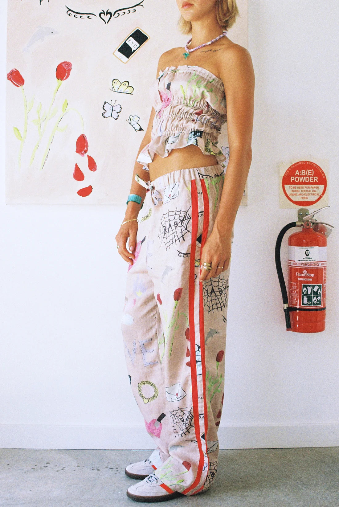 Love Letter Pants - Love Print | Lottie Hall