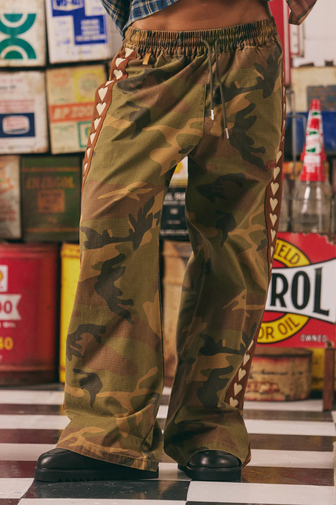 The Raving Hearts Pants - Drill Camo | Sabbi
