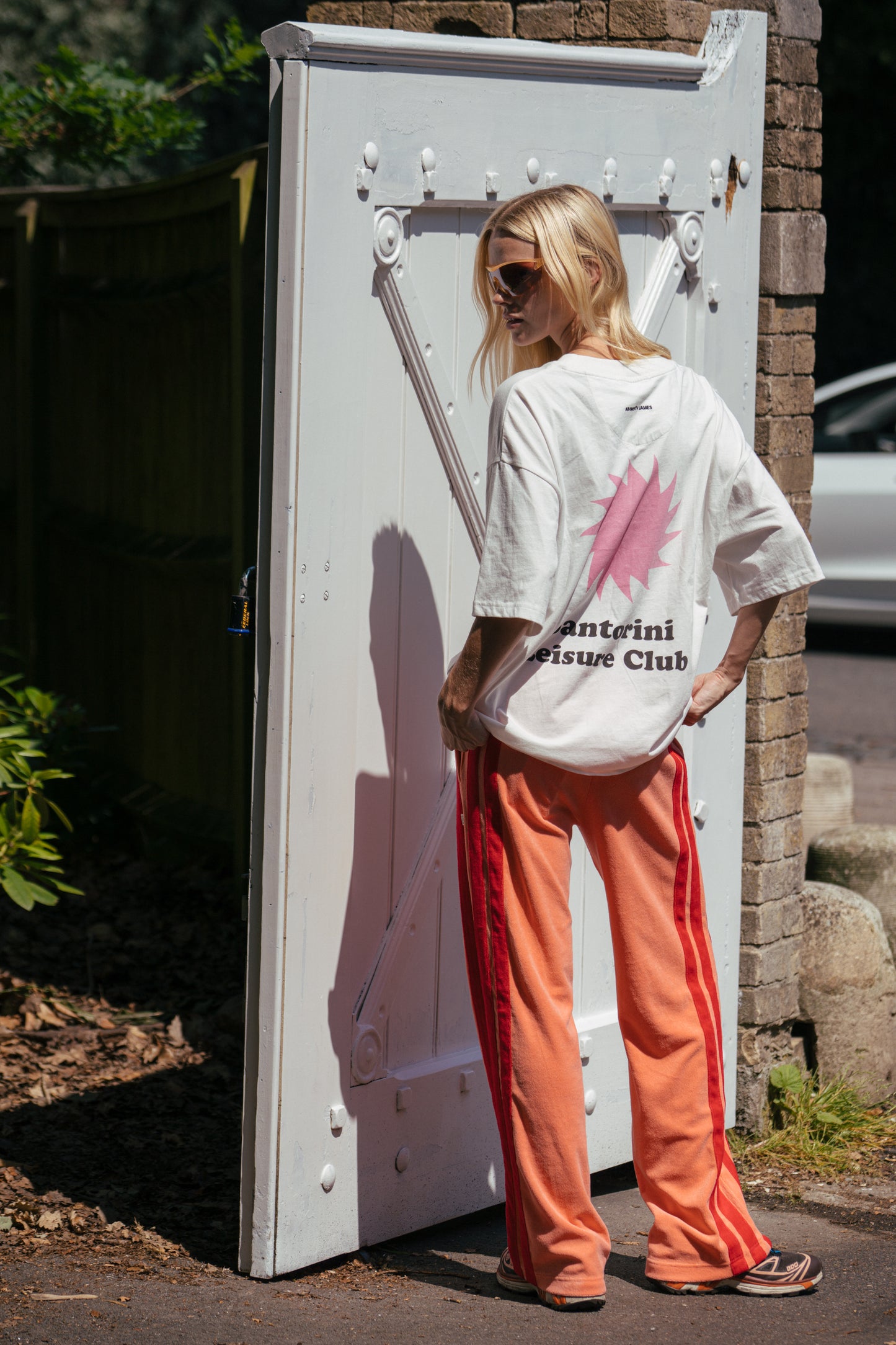 Santorini Oversized Tee - Warm White | Araminta James