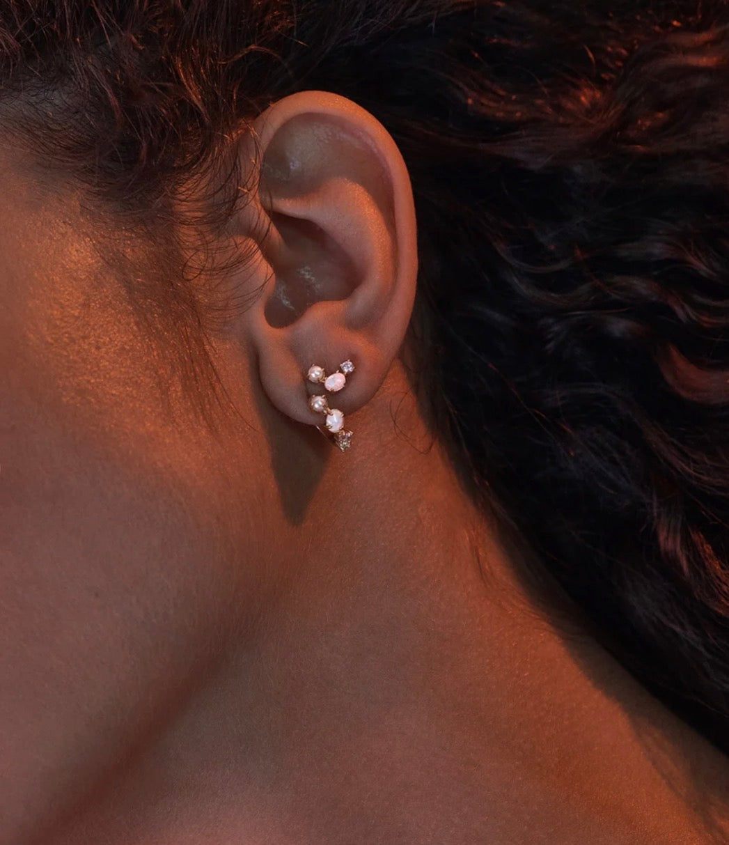 18k Gold Vermeil Cosmic Bloom Stud Earrings | By Charlotte