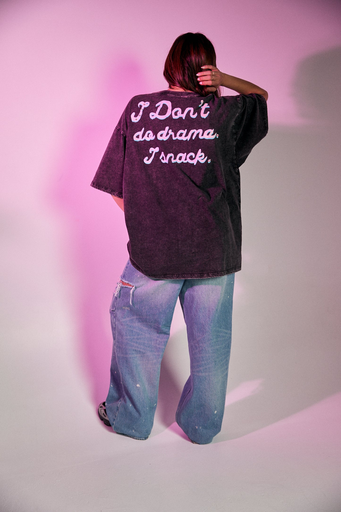 THE NO DRAMA LLAMA BLING TEE - BLACK l Sabbi