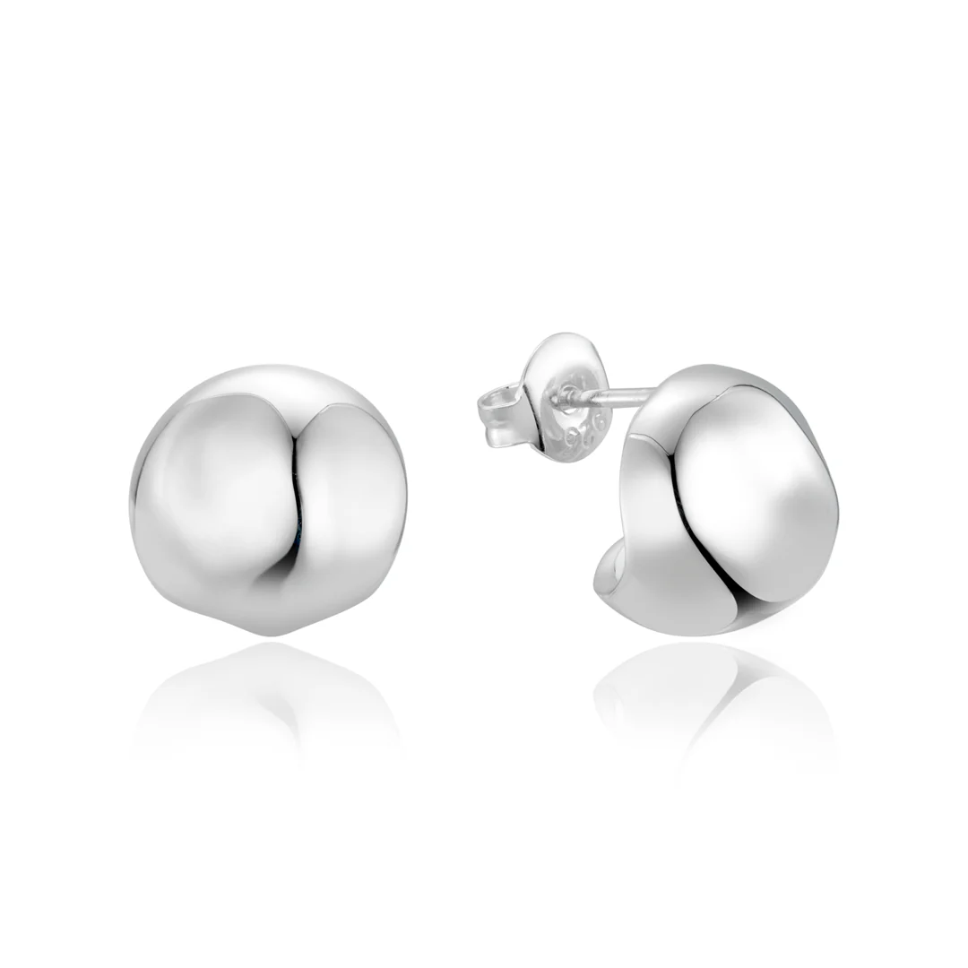 Hammered Ball Huggies | F&H Studios