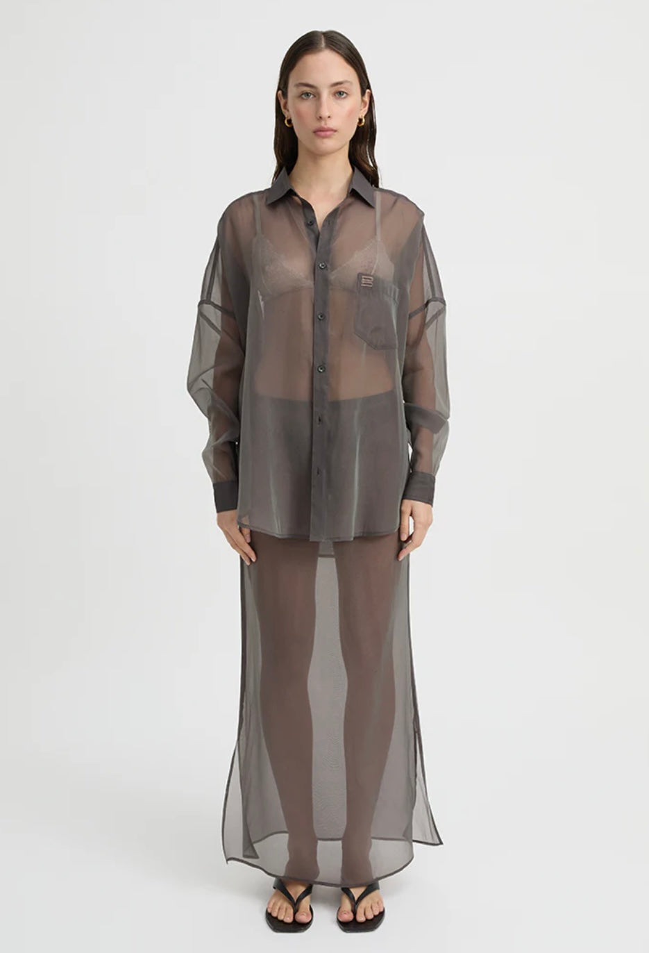 Cora Skirt- Charcoal | Blanca