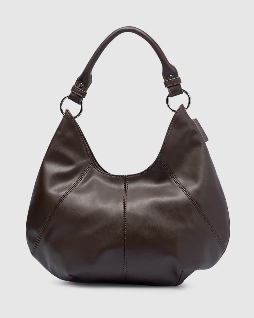 Mischa Shoulder Bag - Chocolate | Brie Leon