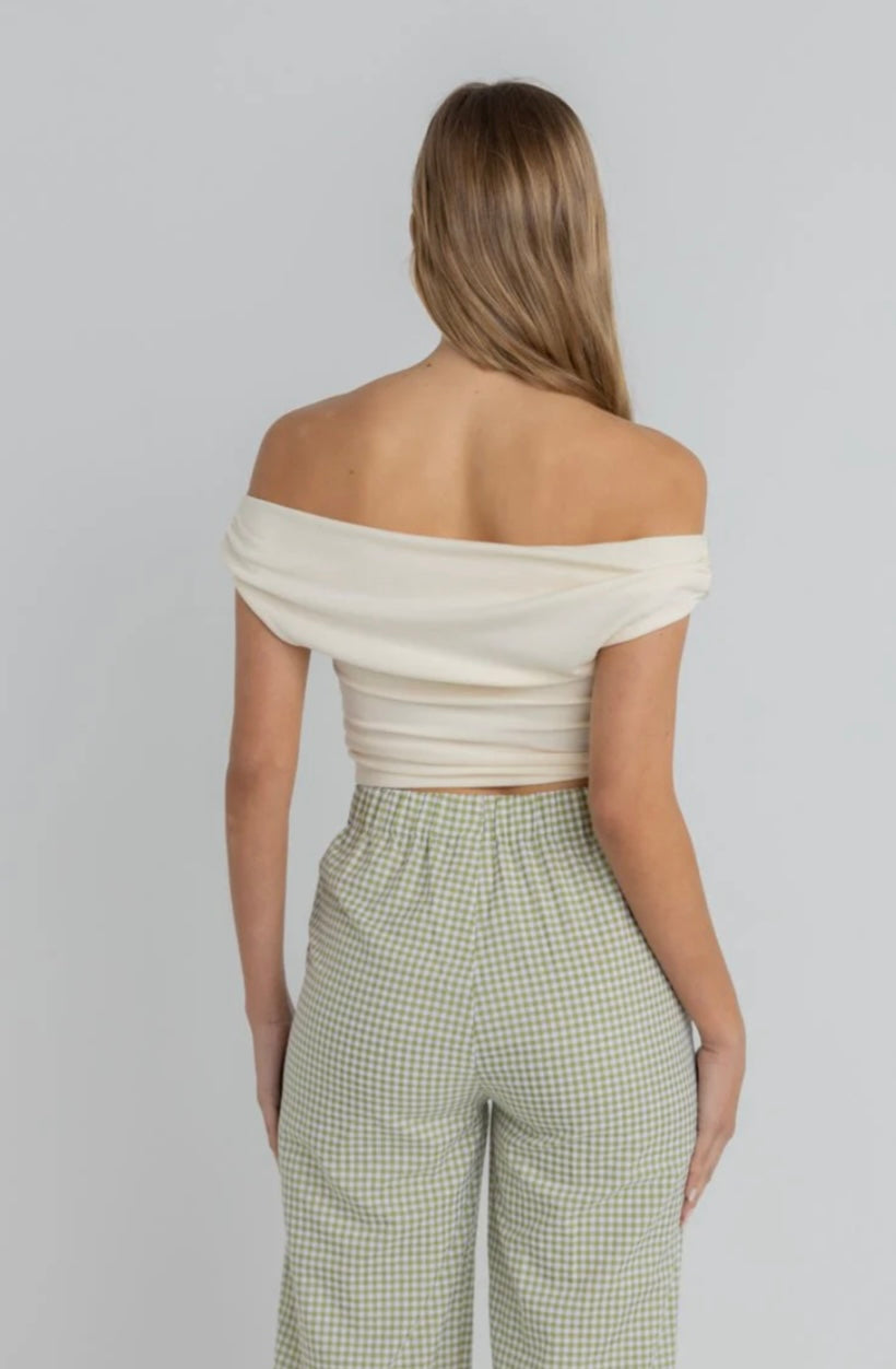 Juno Off-Shoulder Top - Cream | Rhythm
