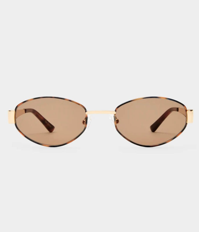 The Boston Sunglasses - Tort/Gold | Luv Lou