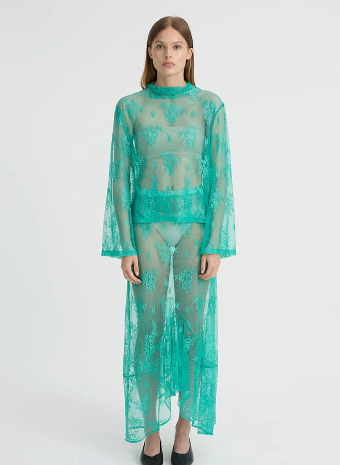 Ferra Skirt Turquoise | Blanca