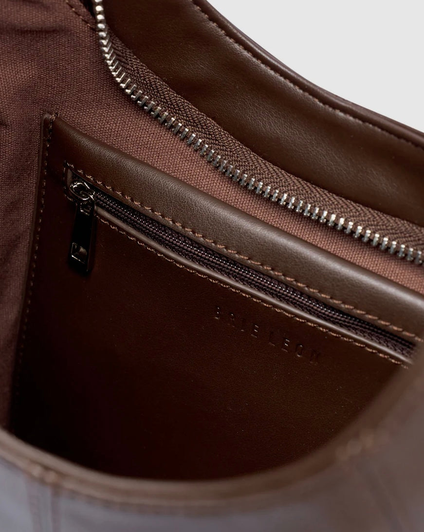 Mischa Shoulder Bag - Chocolate | Brie Leon