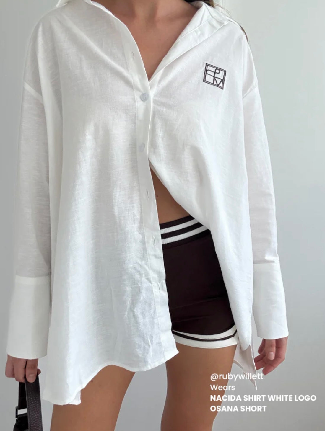 Nacida Shirt - White Iconic Logo | Juan & Me