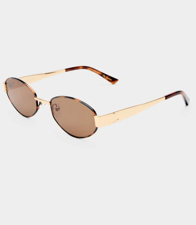 The Boston Sunglasses - Tort/Gold | Luv Lou