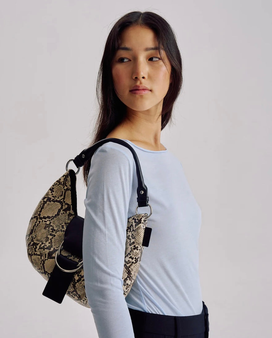 Mischa Baguette Bag - Python | Brie Leon