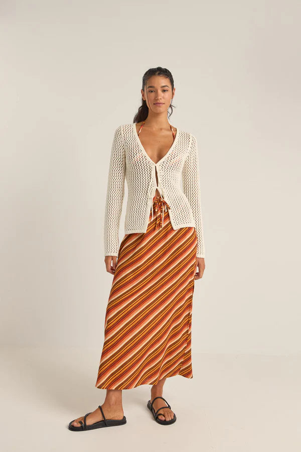 Seashell Long Sleeve Tie Front Top | Rhythm