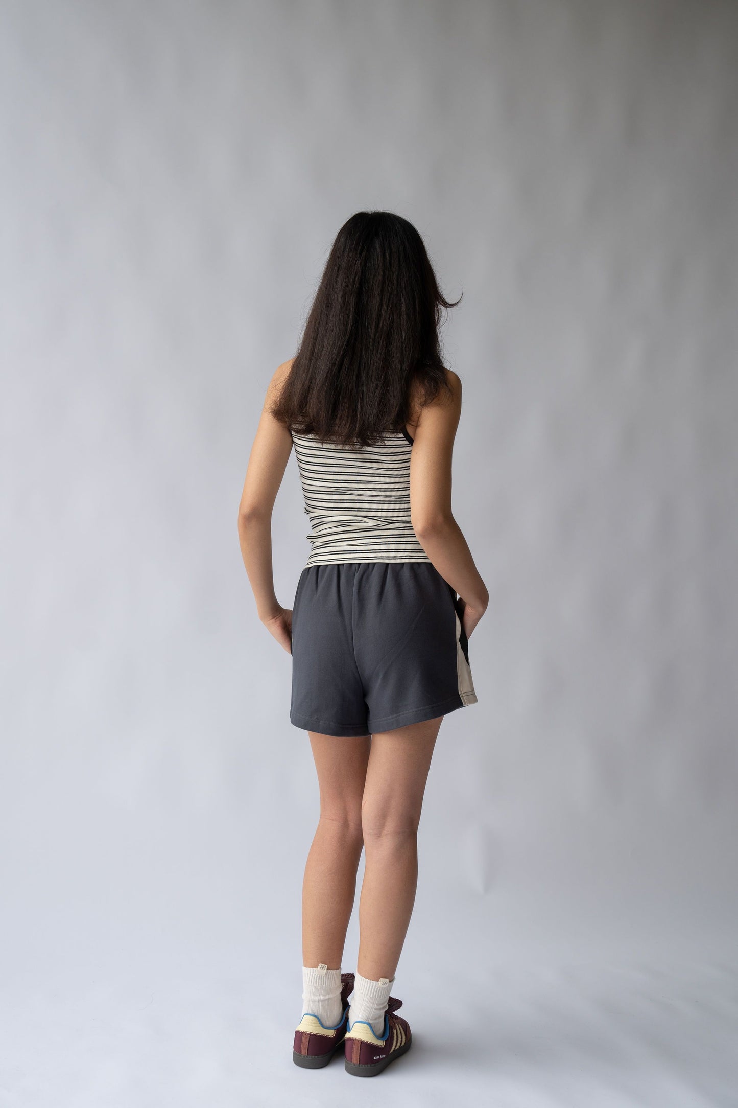 Parisienne Track Short - Noir | Araminta James
