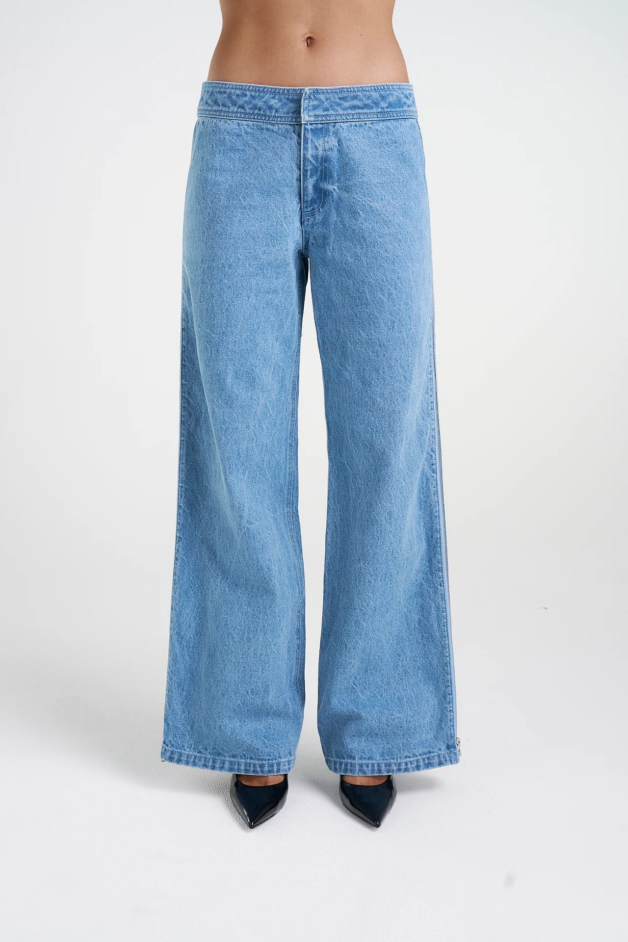 Zip Jeans - Blue Denim | Summi Summi
