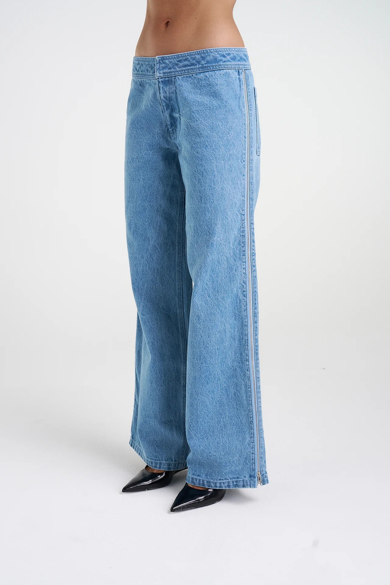 Zip Jeans - Blue Denim | Summi Summi