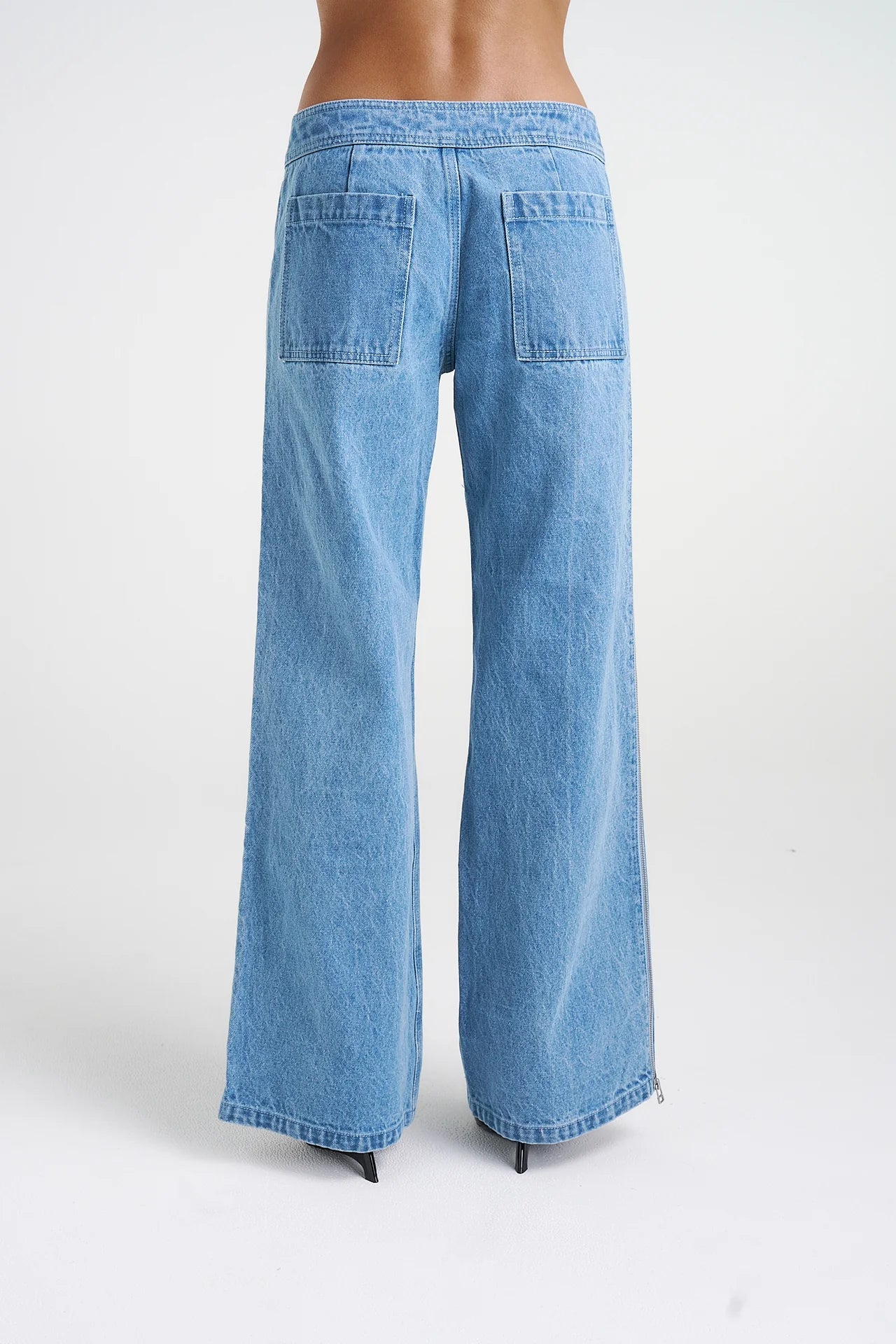 Zip Jeans - Blue Denim | Summi Summi