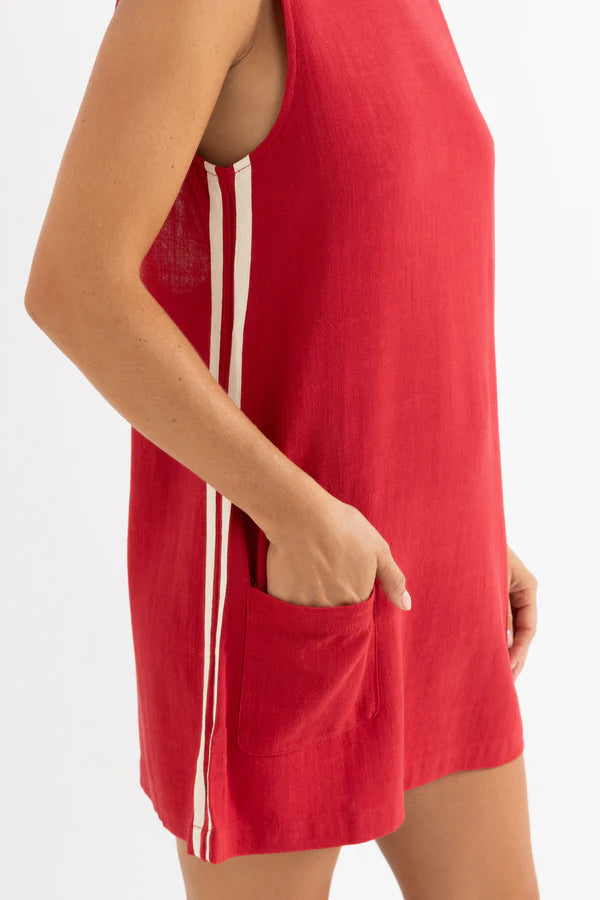 Hanalei Mini Dress - Red | Rhythm