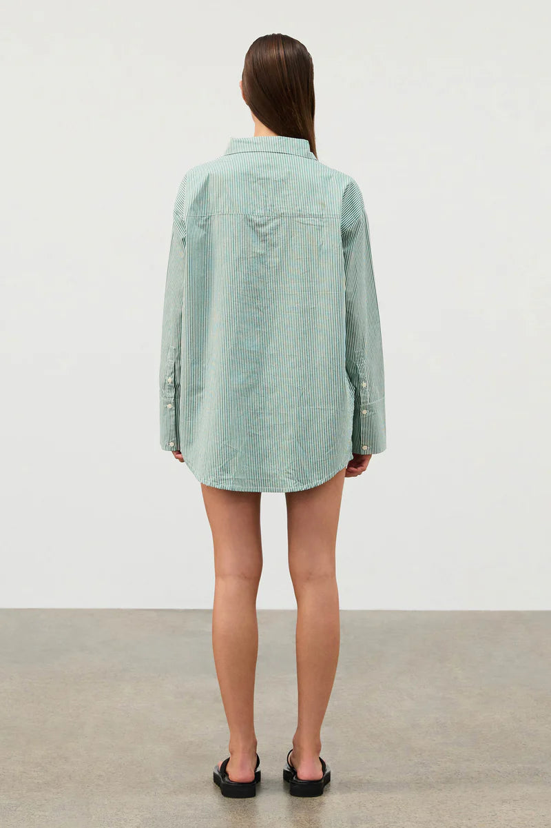Tallow Pin Stripe Cotton Shirt