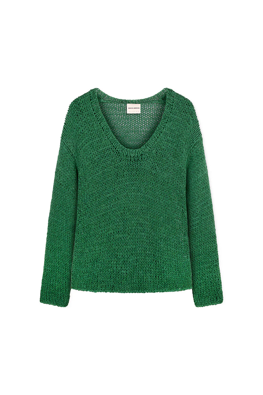 Tallow Linen Blend Hand Knit Jumper