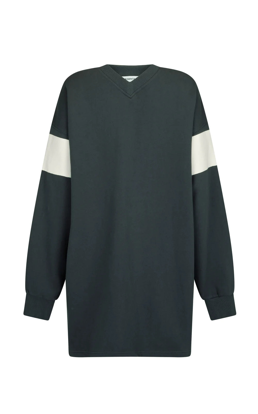94 V-Neck Sweater Dress - Noir | Araminta James