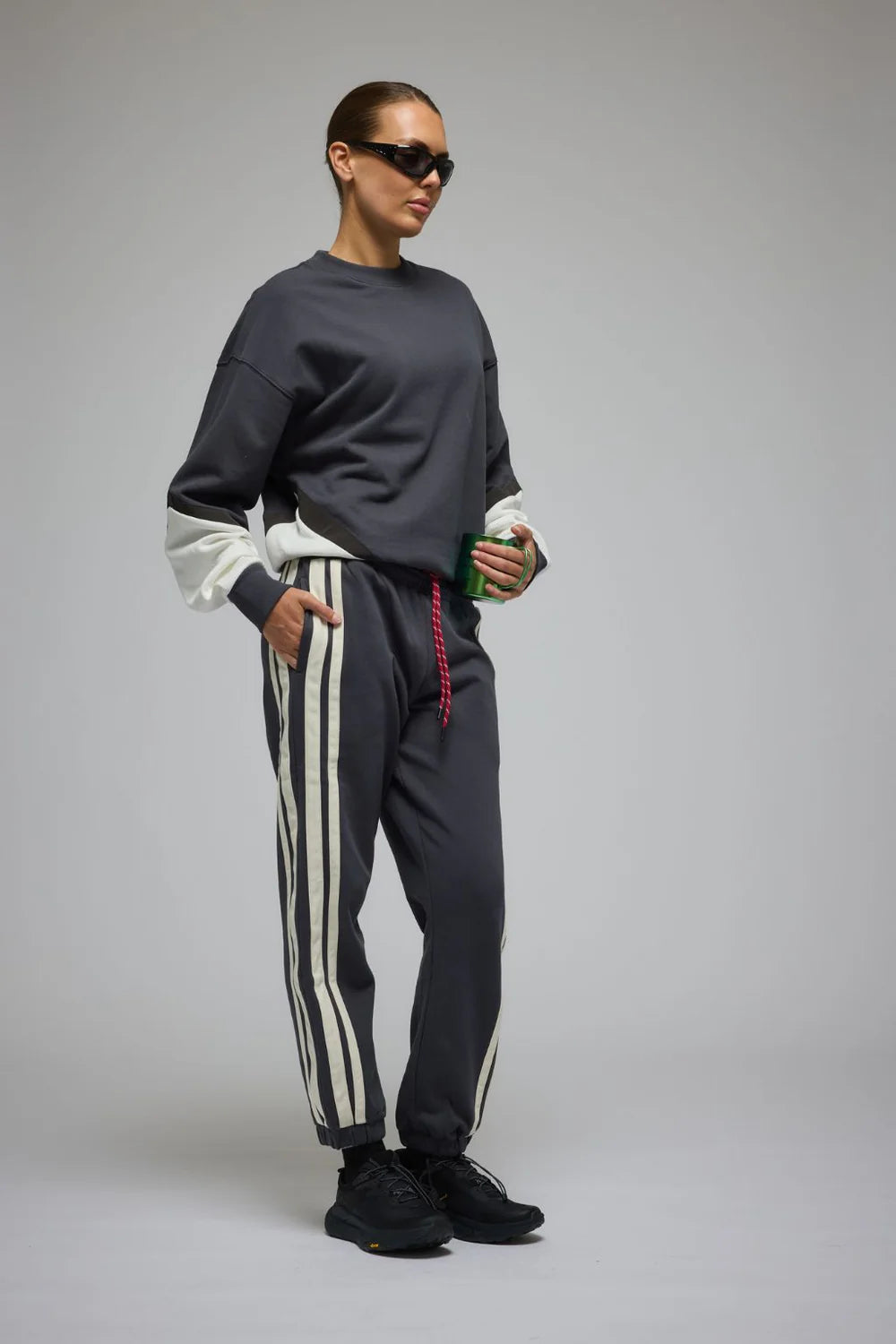 Splice Sweatshirt - Noir | Araminta James