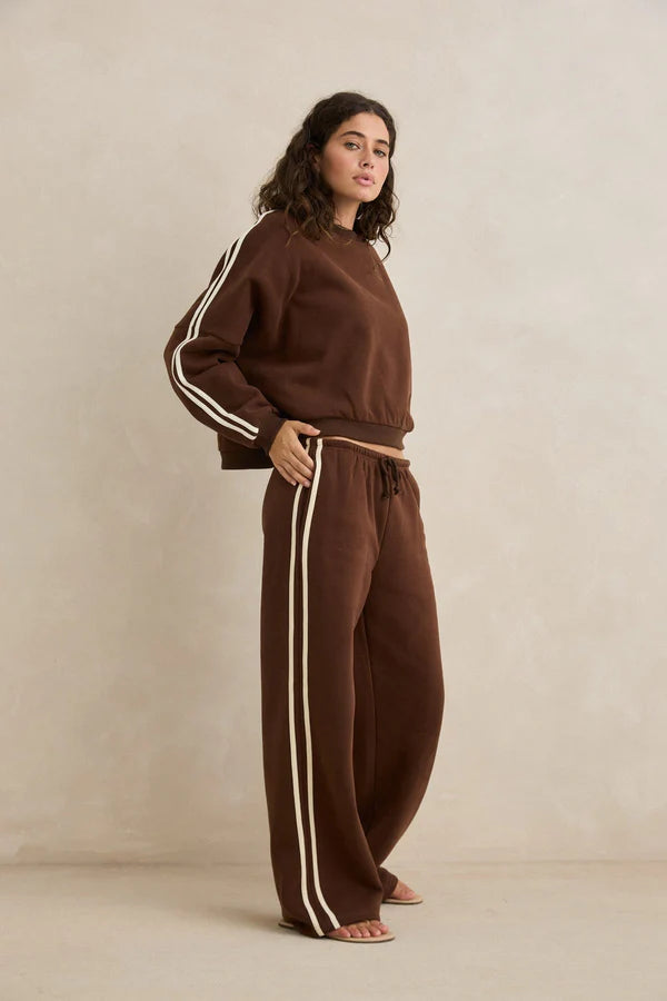 Contrast Sweatpant - Brown | Rhythm