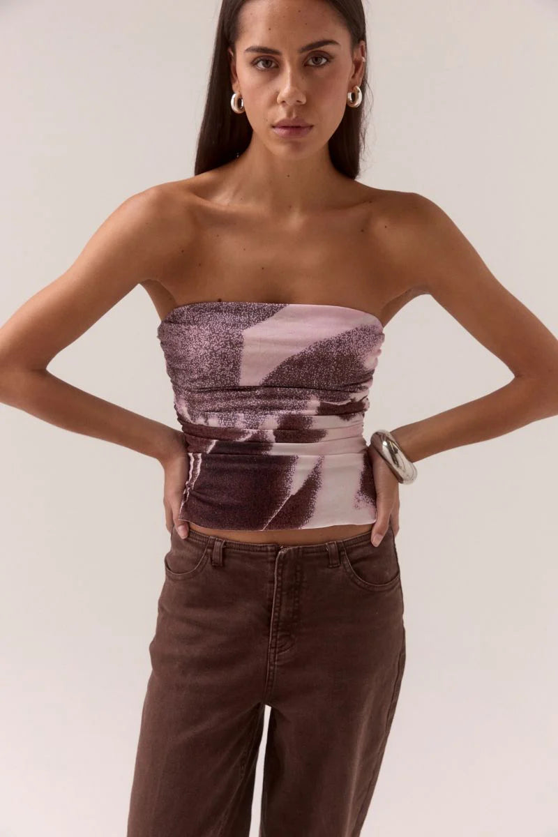 Afterlight Mesh Bodice - Raisin | Sovere