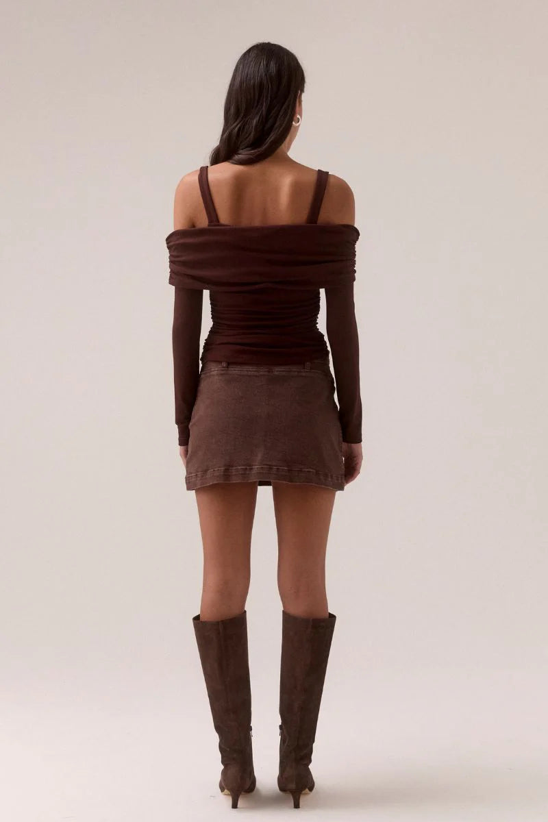 Zyra Skort - Raisin | Sovere