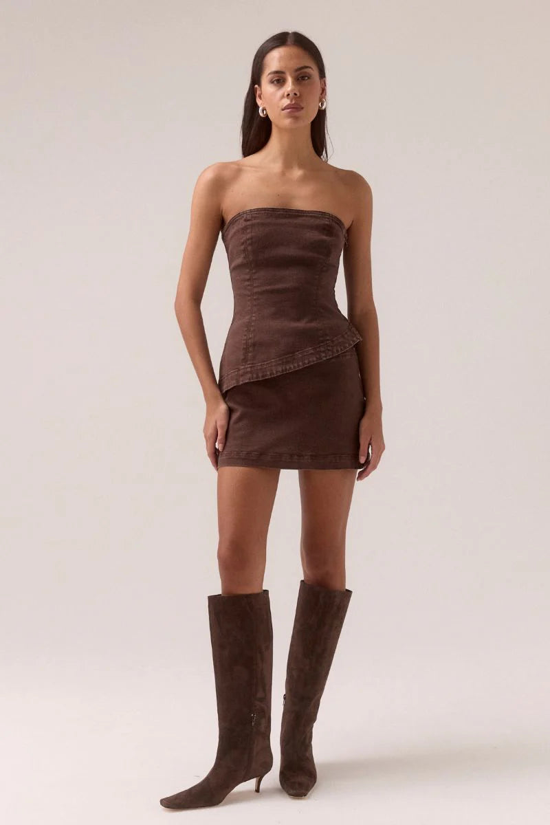 Zyra Skort - Raisin | Sovere