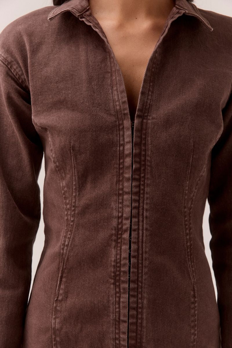 Zyra Dress - Raisin | Sovere