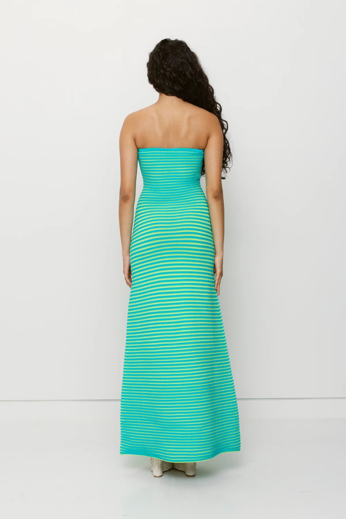 Sunmor Knit Maxi Dress - Ocean | The Wolf Gang