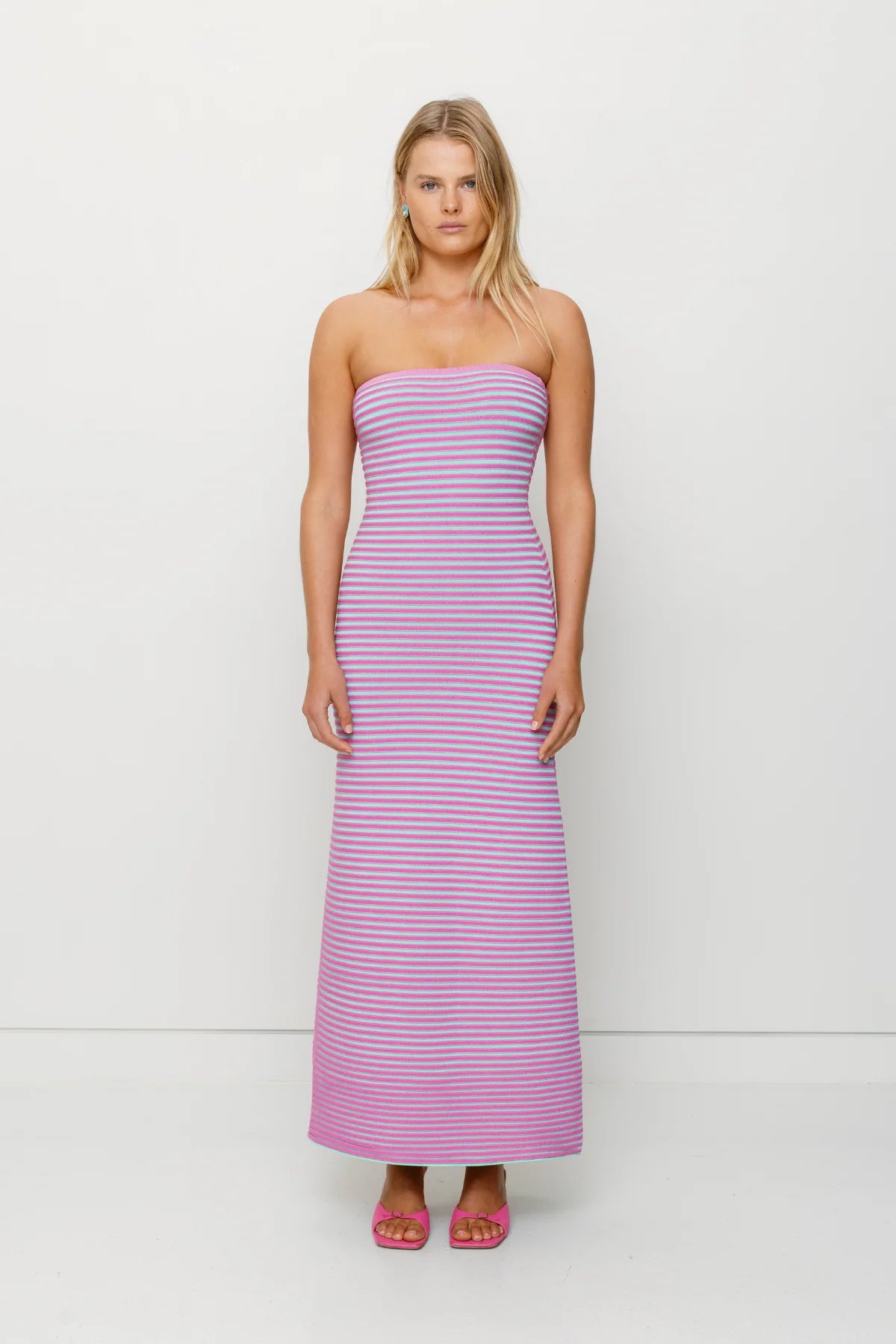 Sunmor Knit Maxi Dress - Lavender | The Wolf Gang