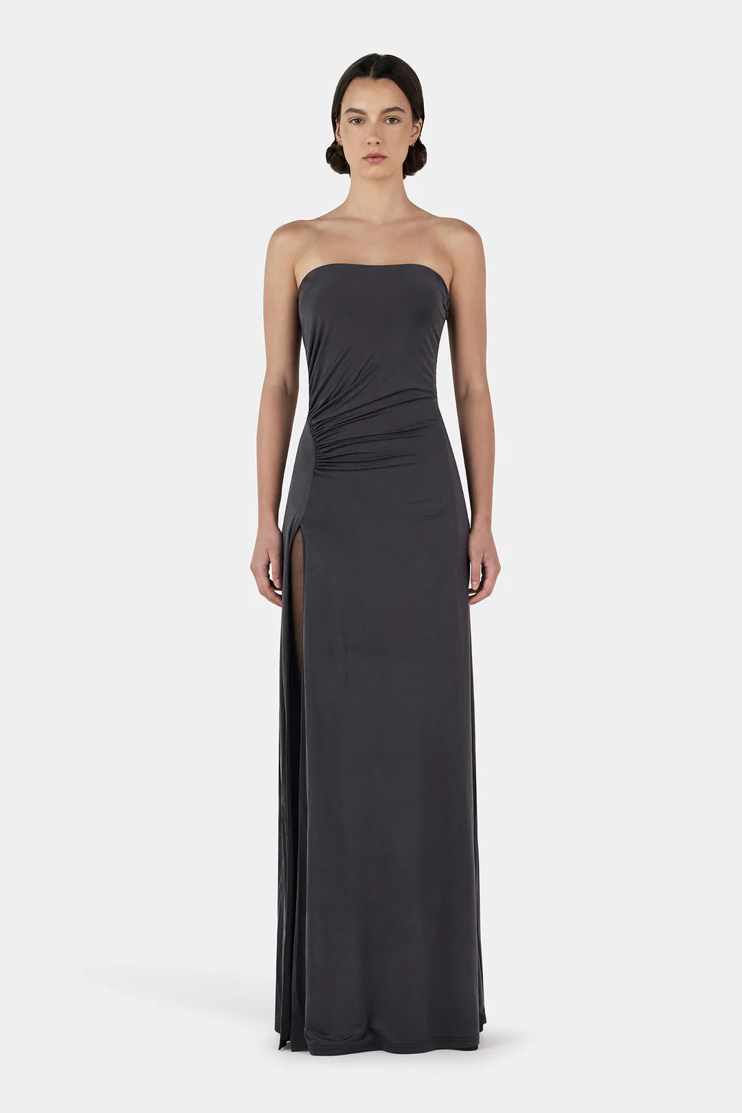 Lola Strapless Dress - Ink | Hansen & Gretel