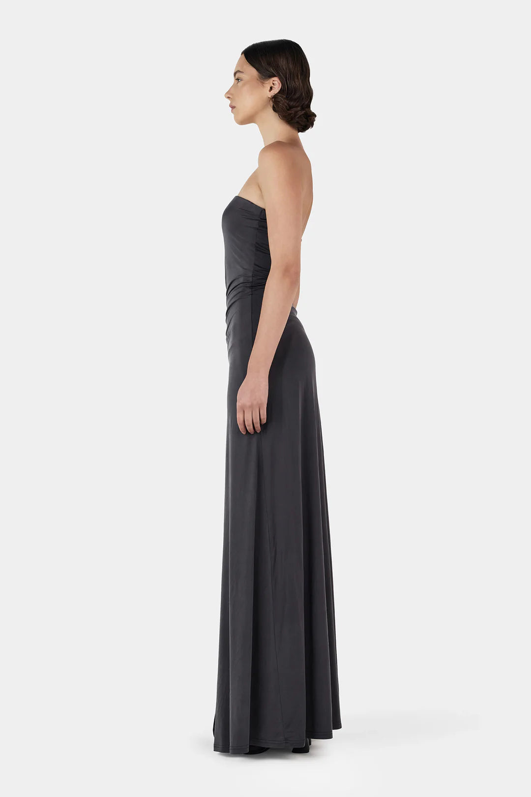 Lola Strapless Dress - Ink | Hansen & Gretel