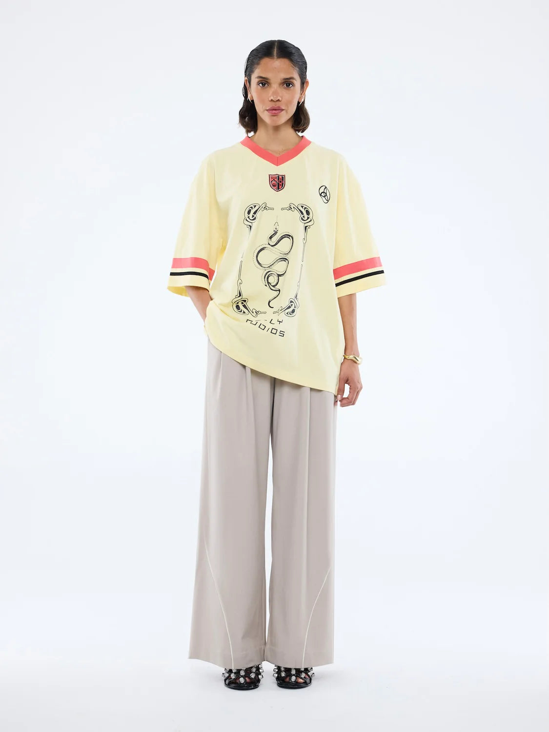 Snake Jersey - Panna Cotta | Ena Pelly