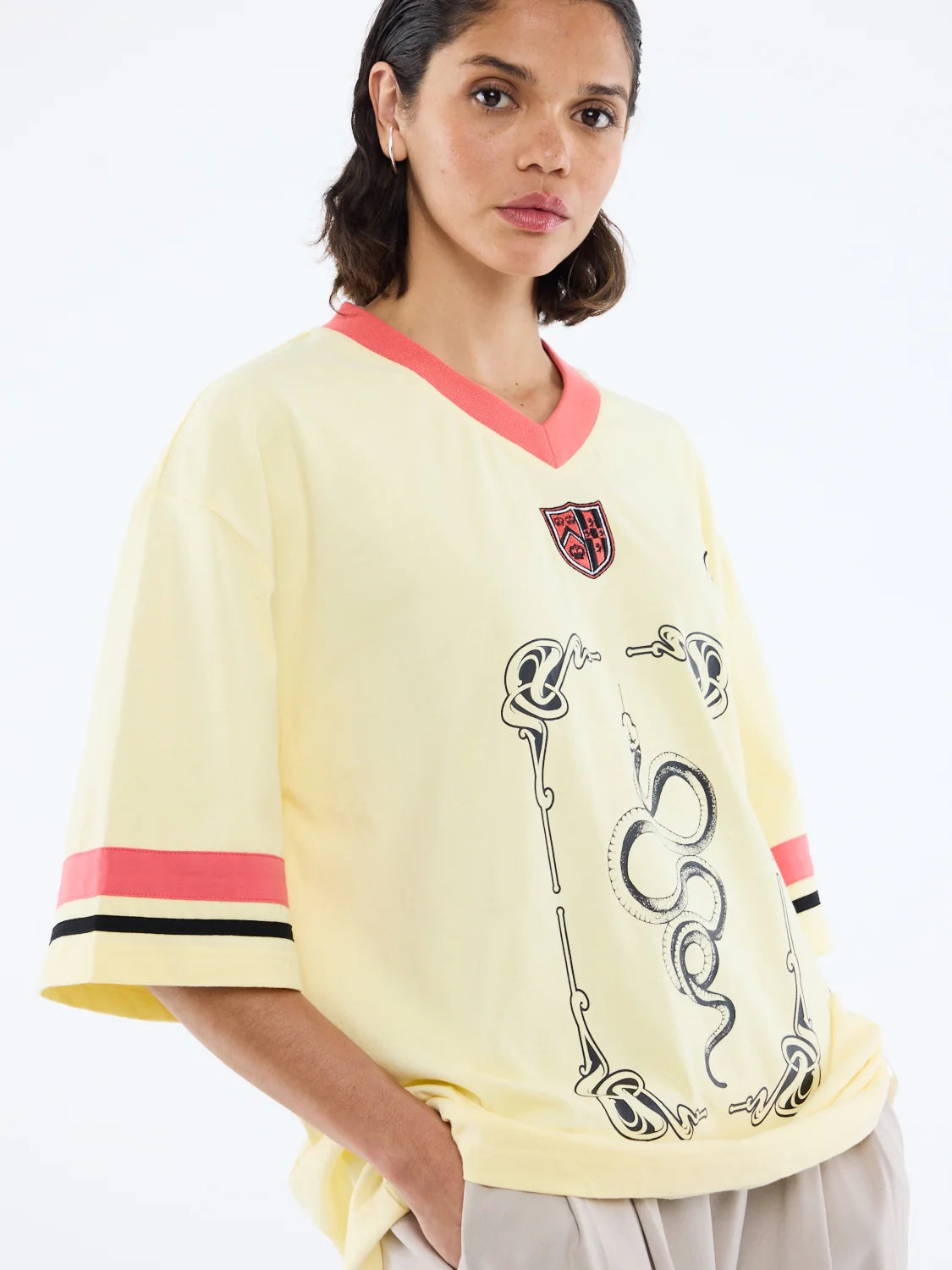 Snake Jersey - Panna Cotta | Ena Pelly